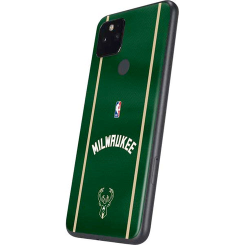 NBA Milwaukee Bucks Jersey Google Pixel 5 Skin